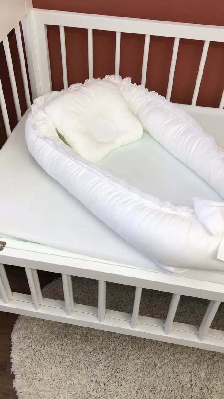 Baby Nest “White” - Baby Bedding Worlds