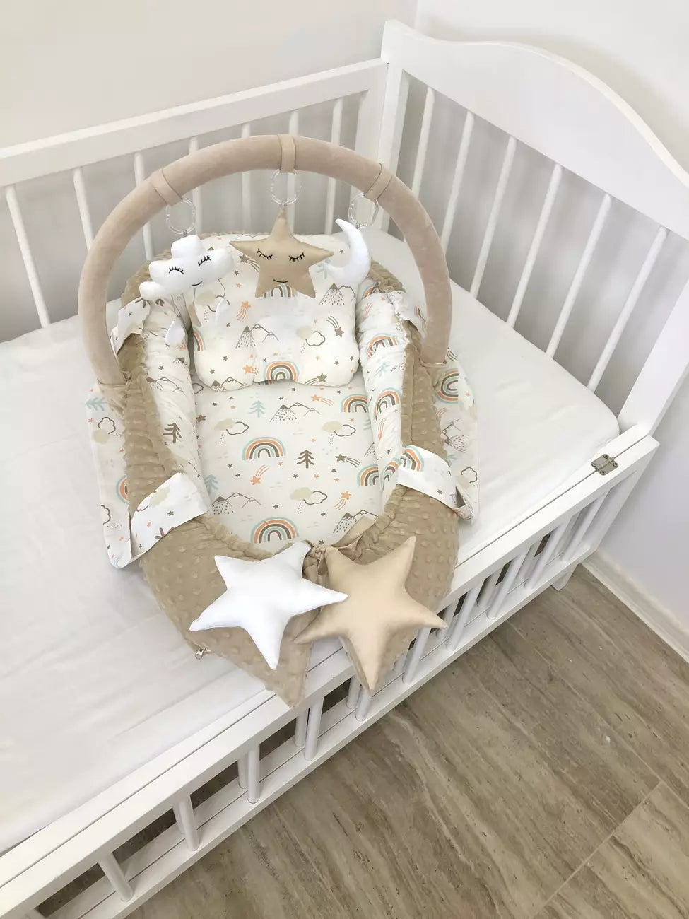 Baby nest “Rainbow” - Baby Bedding Worlds