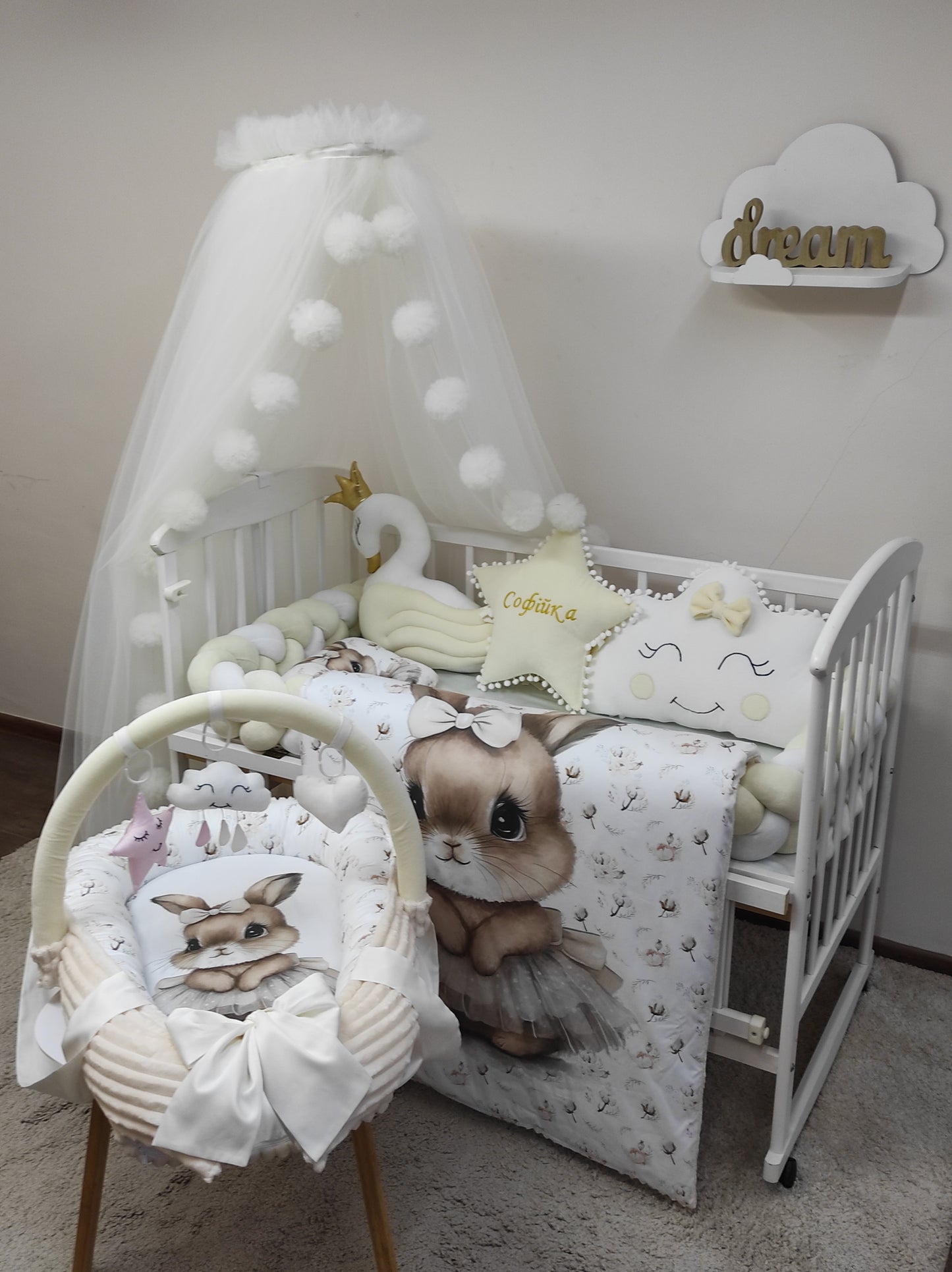 "The Ballerina Bunny & Golden Swan" 12-Piece Luxury Suite