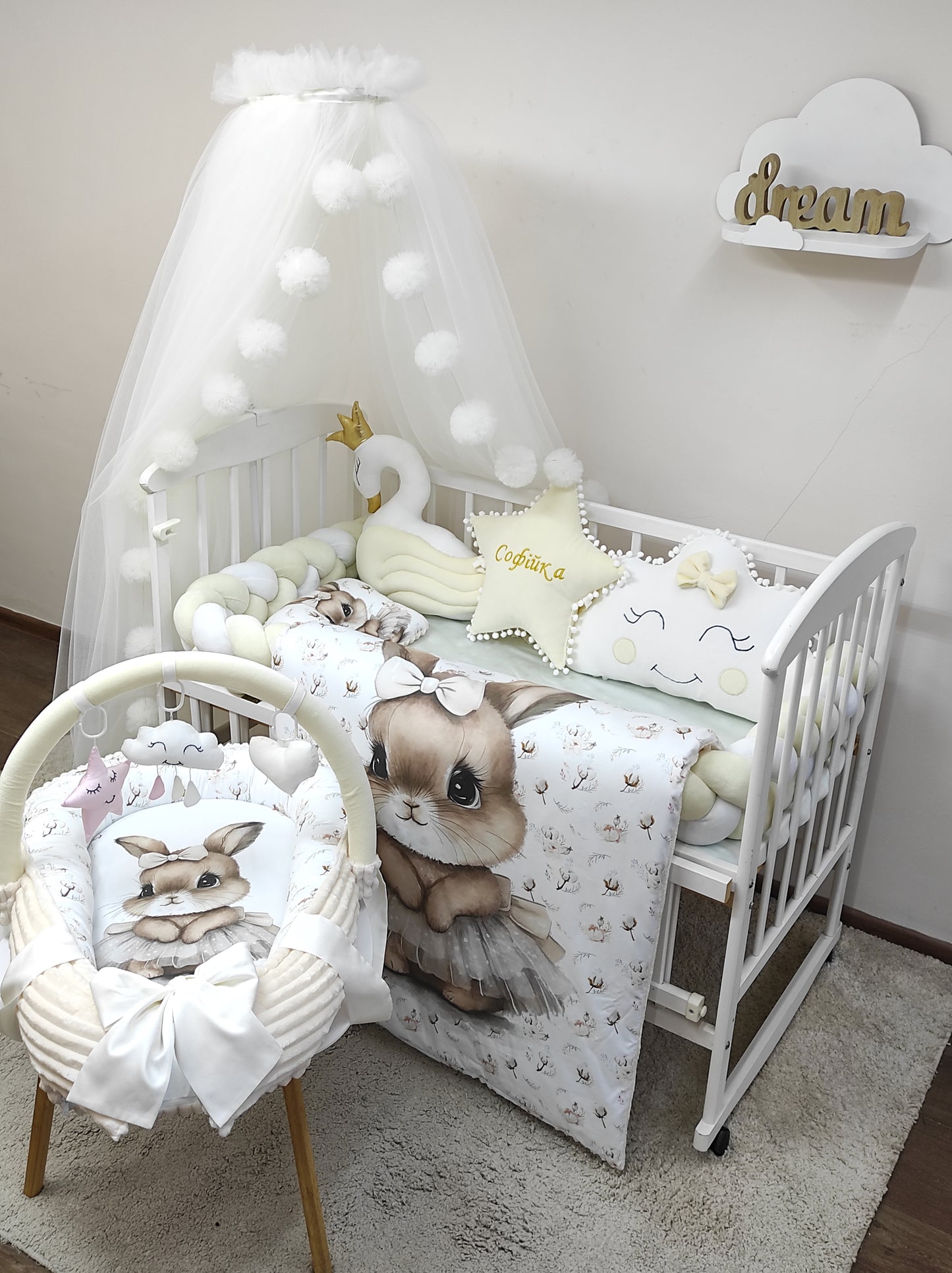 "The Ballerina Bunny & Golden Swan" 12-Piece Luxury Suite