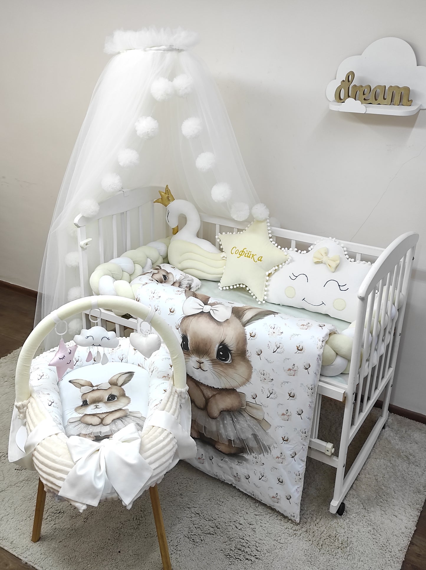 "The Ballerina Bunny & Golden Swan" 12-Piece Luxury Suite