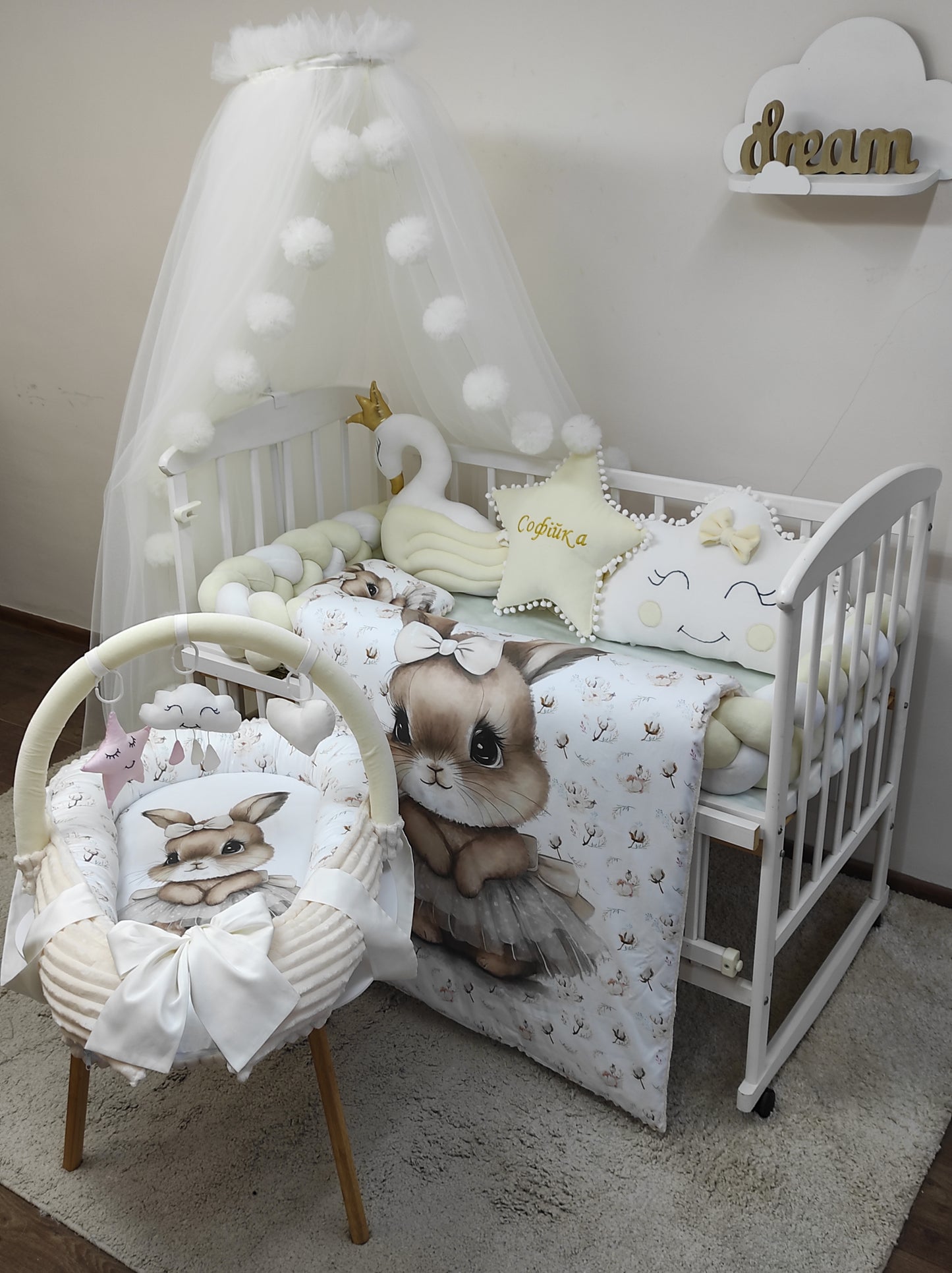 "The Ballerina Bunny & Golden Swan" 12-Piece Luxury Suite