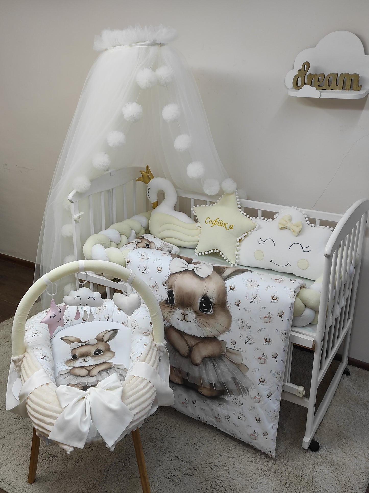 "The Ballerina Bunny & Golden Swan" 12-Piece Luxury Suite