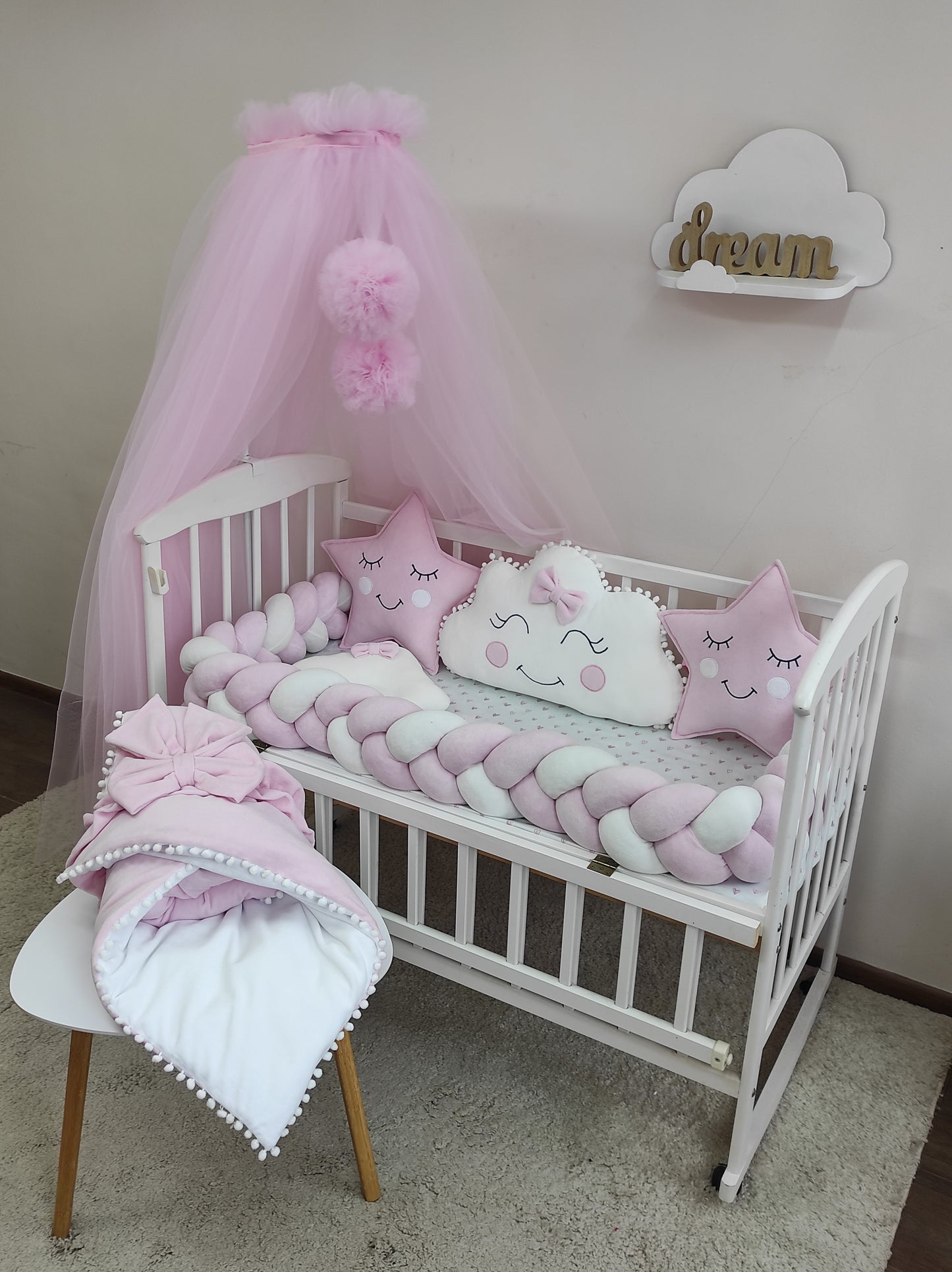 "Pink Starry Dreams" – 10-Piece Luxury Celestial Suite