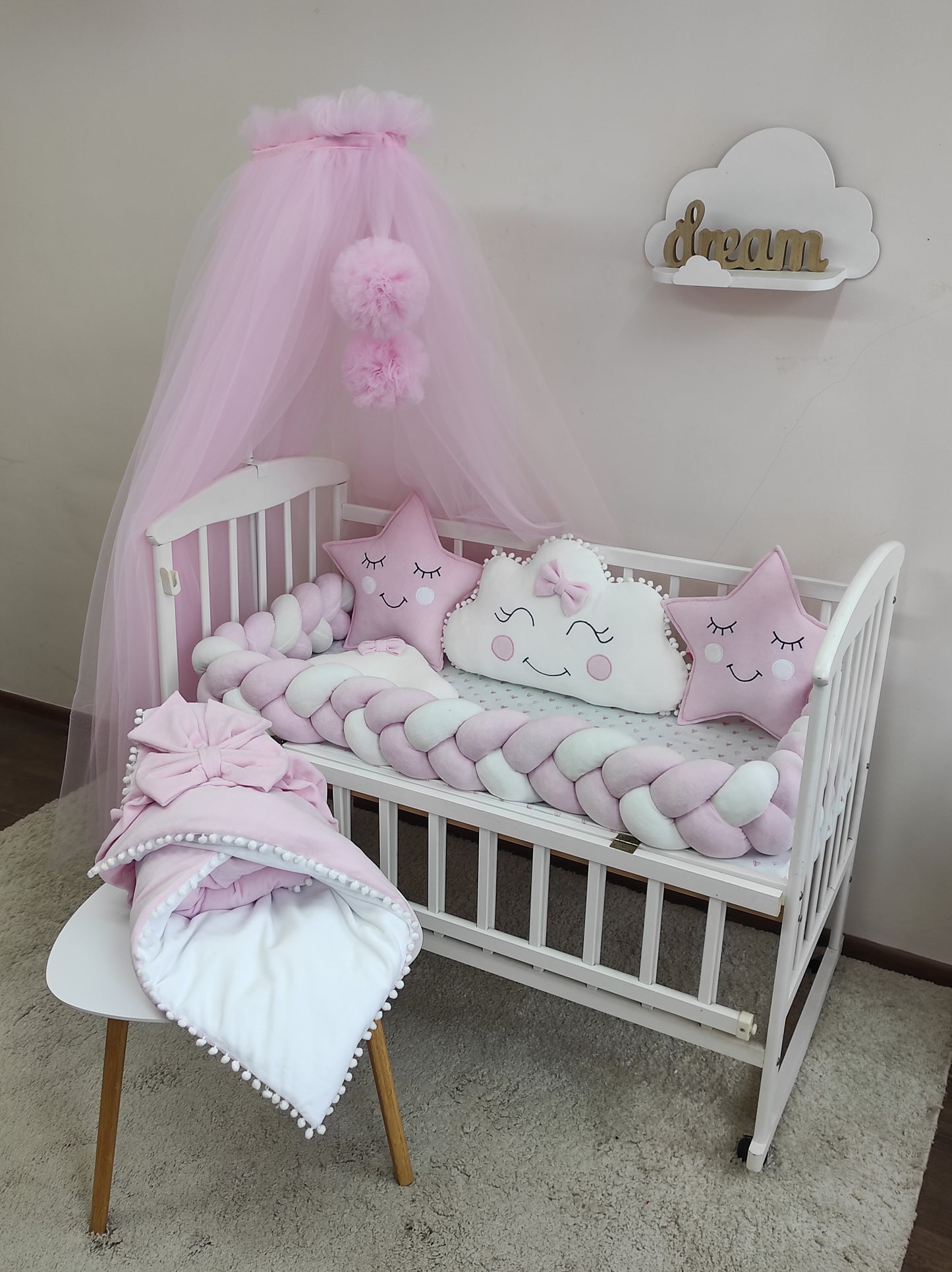 "Pink Starry Dreams" – 10-Piece Luxury Celestial Suite