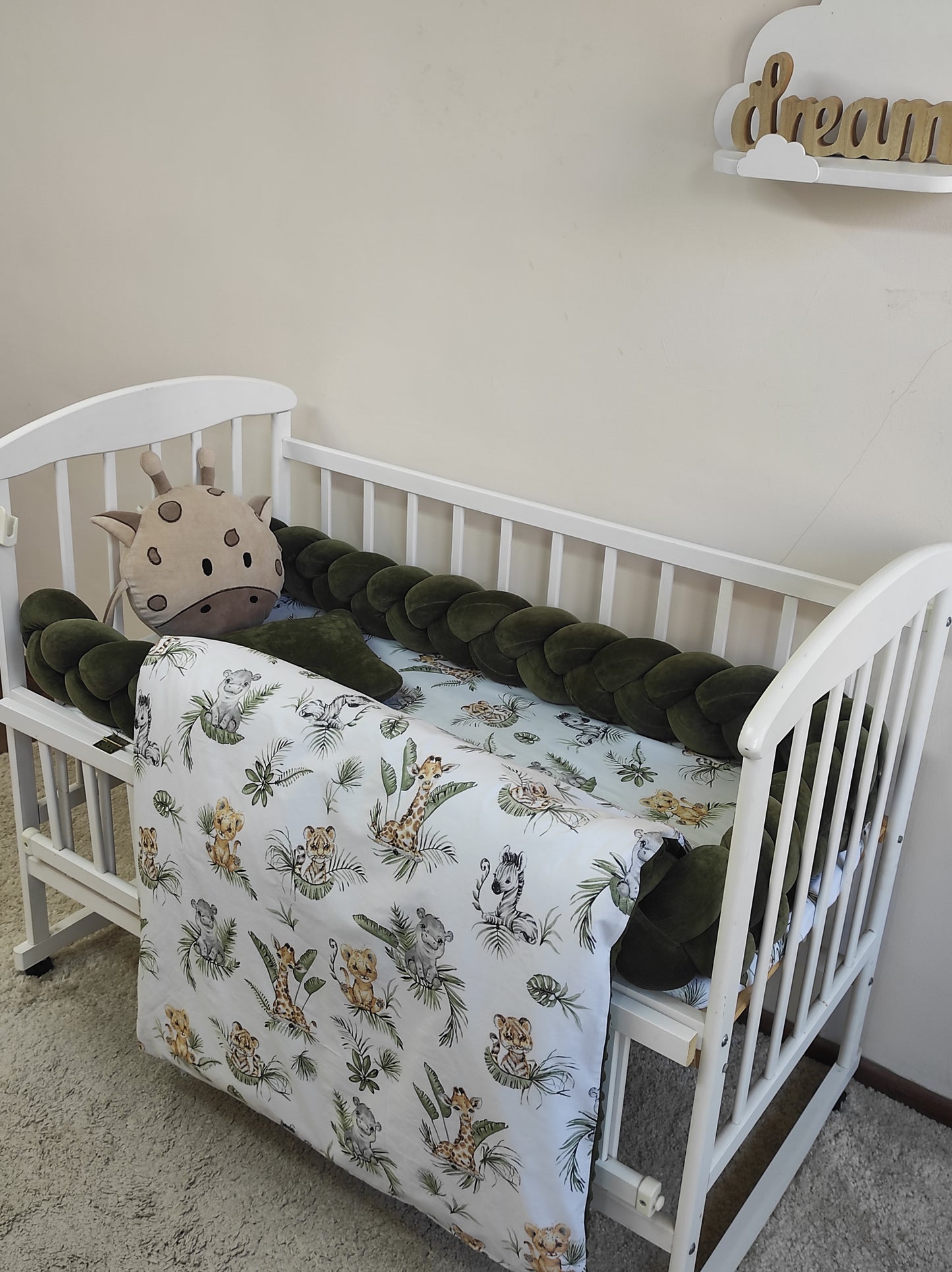Safari Adventure | Premium Olive Green 8-Piece Jungle Nursery Suite