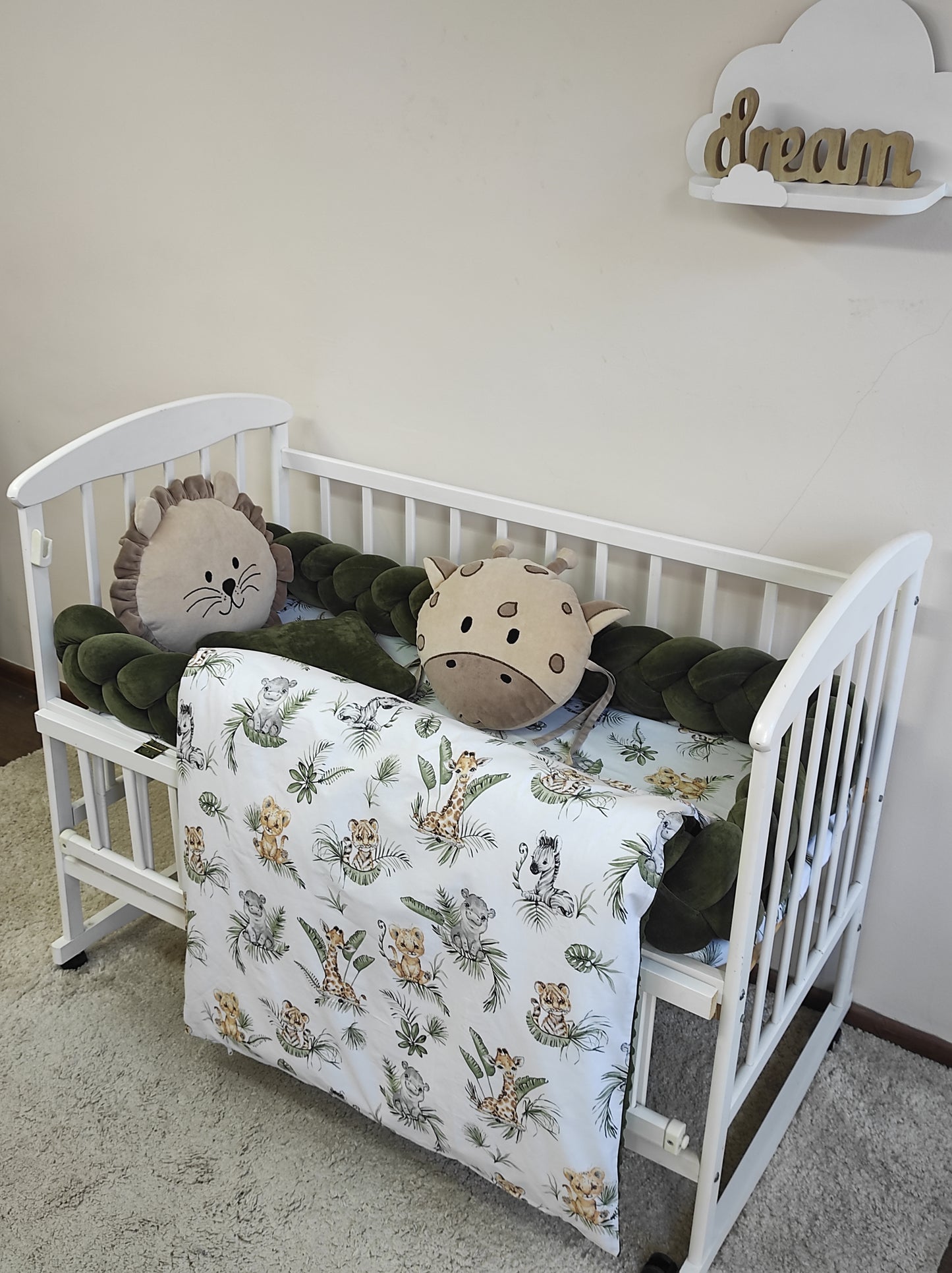 Safari Adventure | Premium Olive Green 8-Piece Jungle Nursery Suite