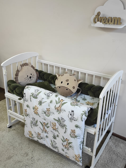 Safari Adventure | Premium Olive Green 8-Piece Jungle Nursery Suite