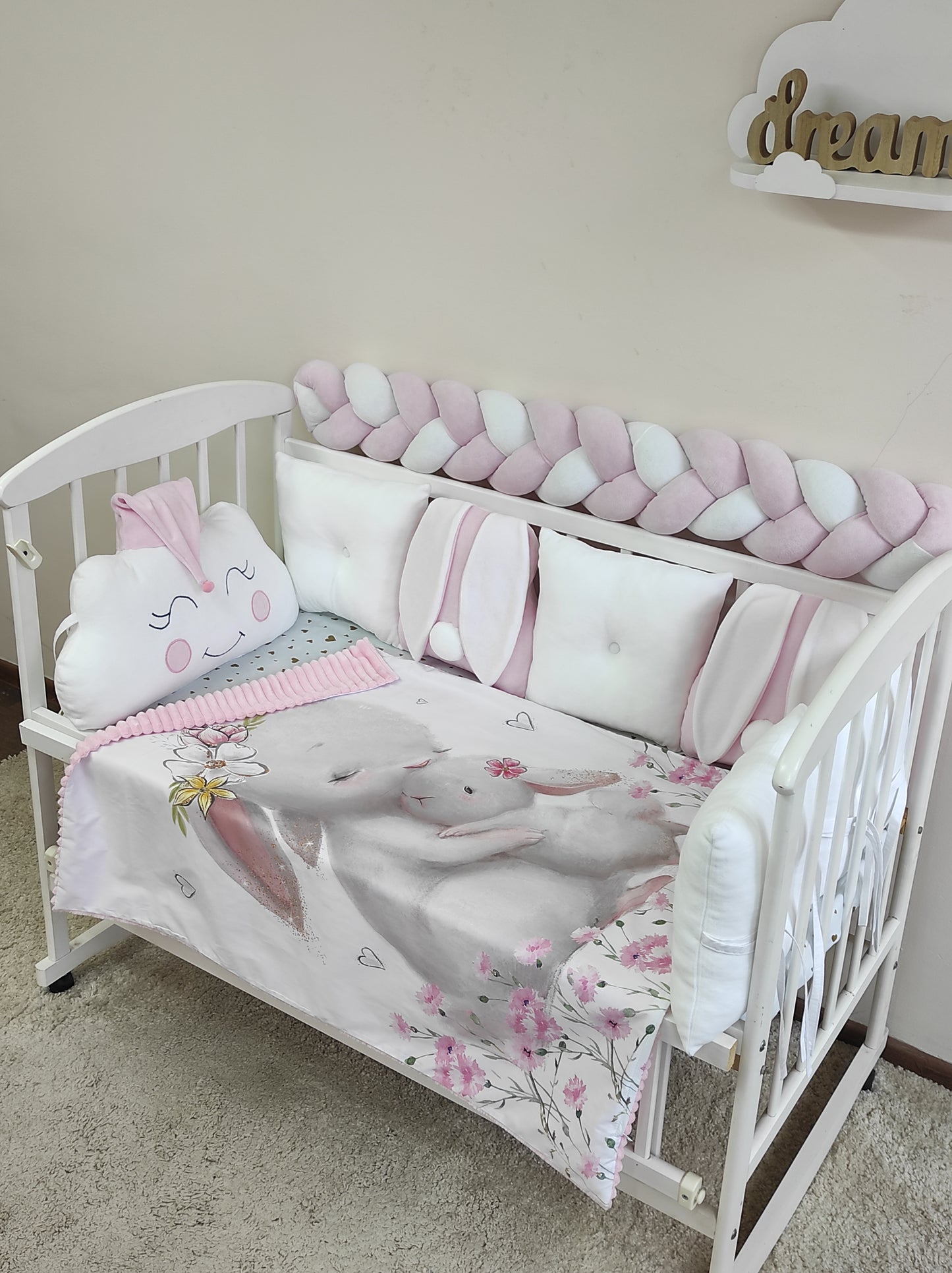 Bunny Embrace | 10-Piece Luxury Canopy & Character Bedding Suite