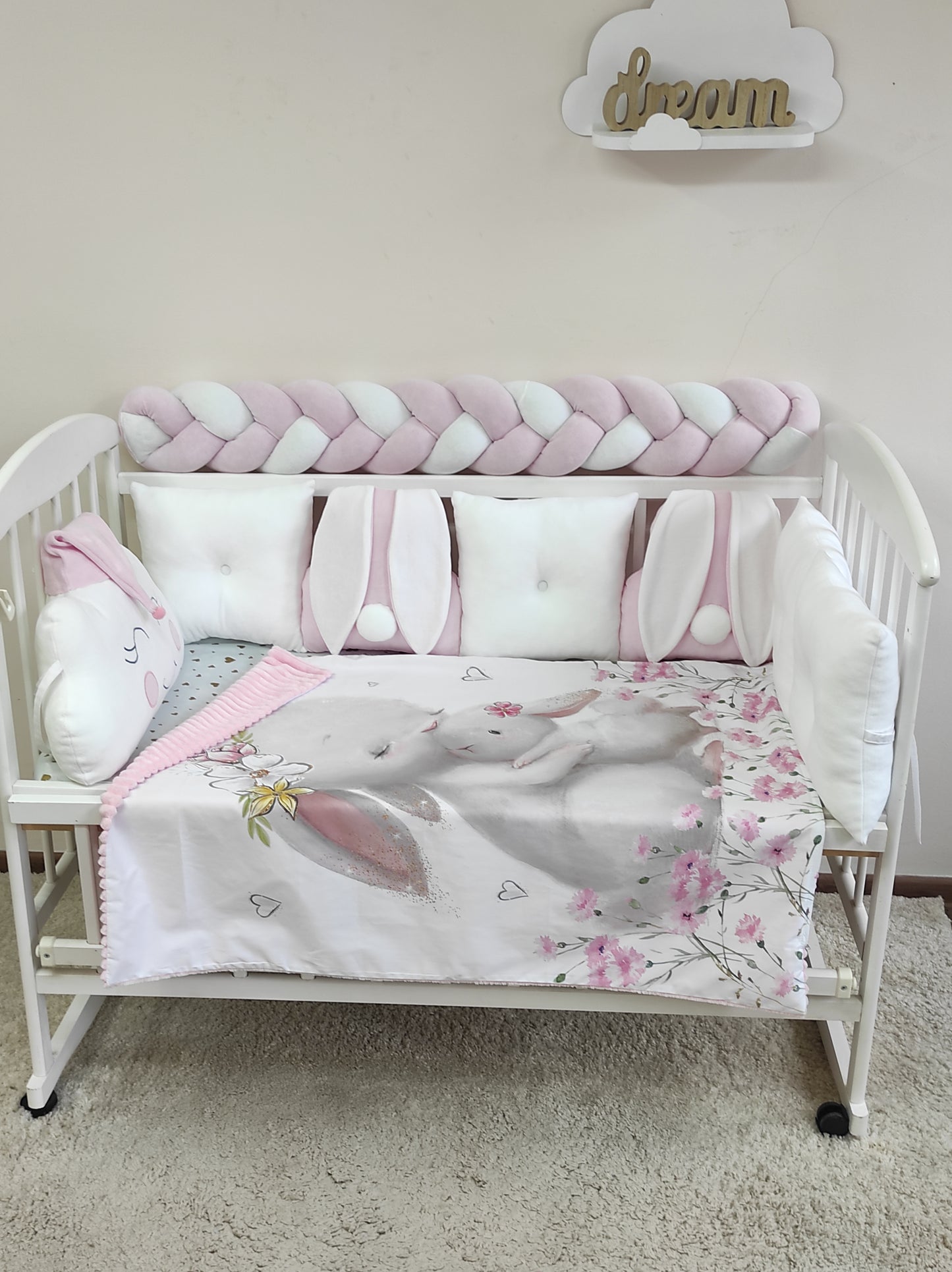 Bunny Embrace | 10-Piece Luxury Canopy & Character Bedding Suite