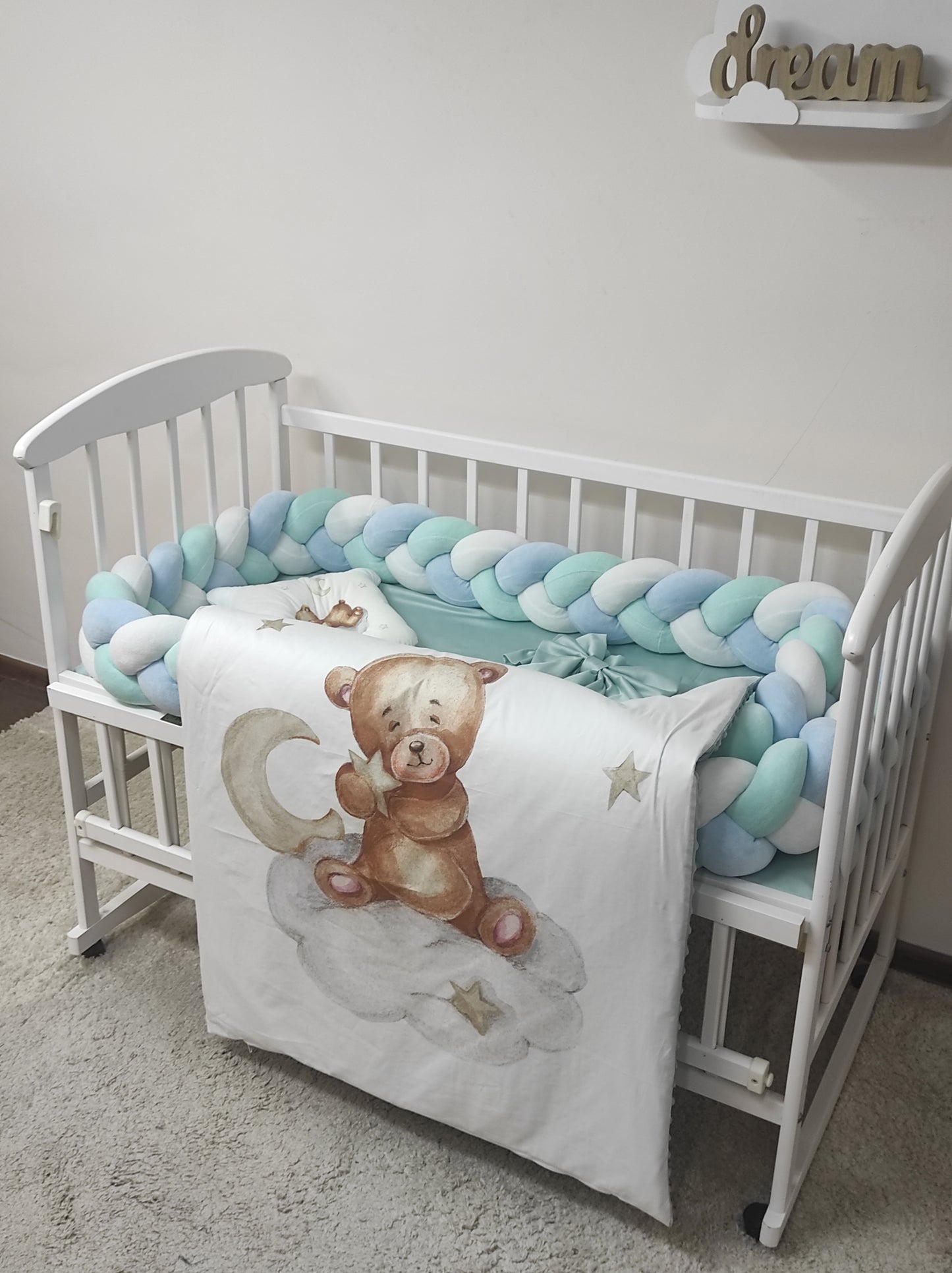 Minty Fresh Dreams | 9-Piece Luxury Convertible Nursery Suite