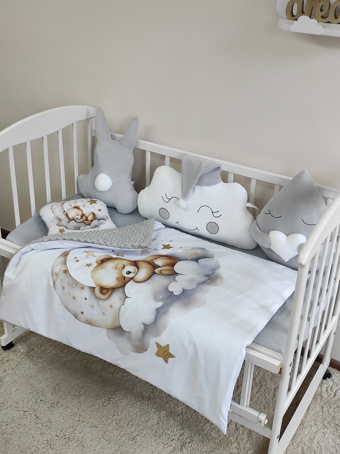 The Ultimate Neutral Nursery Set: Bear & Moon Edition