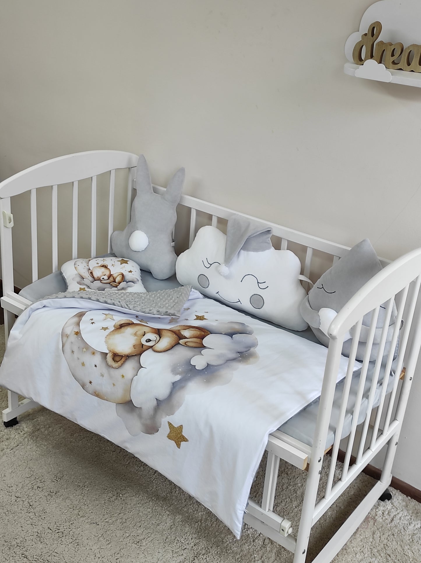The Ultimate Neutral Nursery Set: Bear & Moon Edition