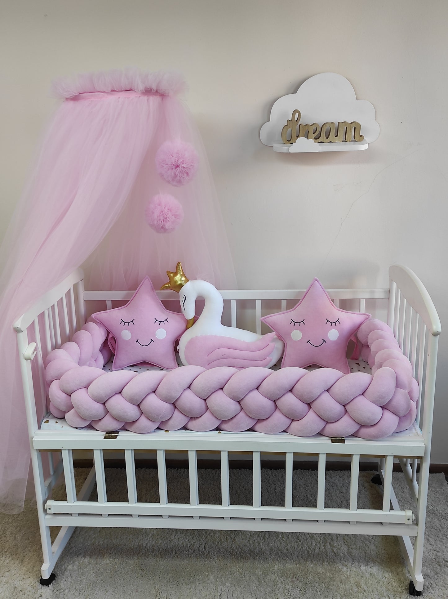 "The Golden Heart Swan" 9-Piece Royal Nursery Suite