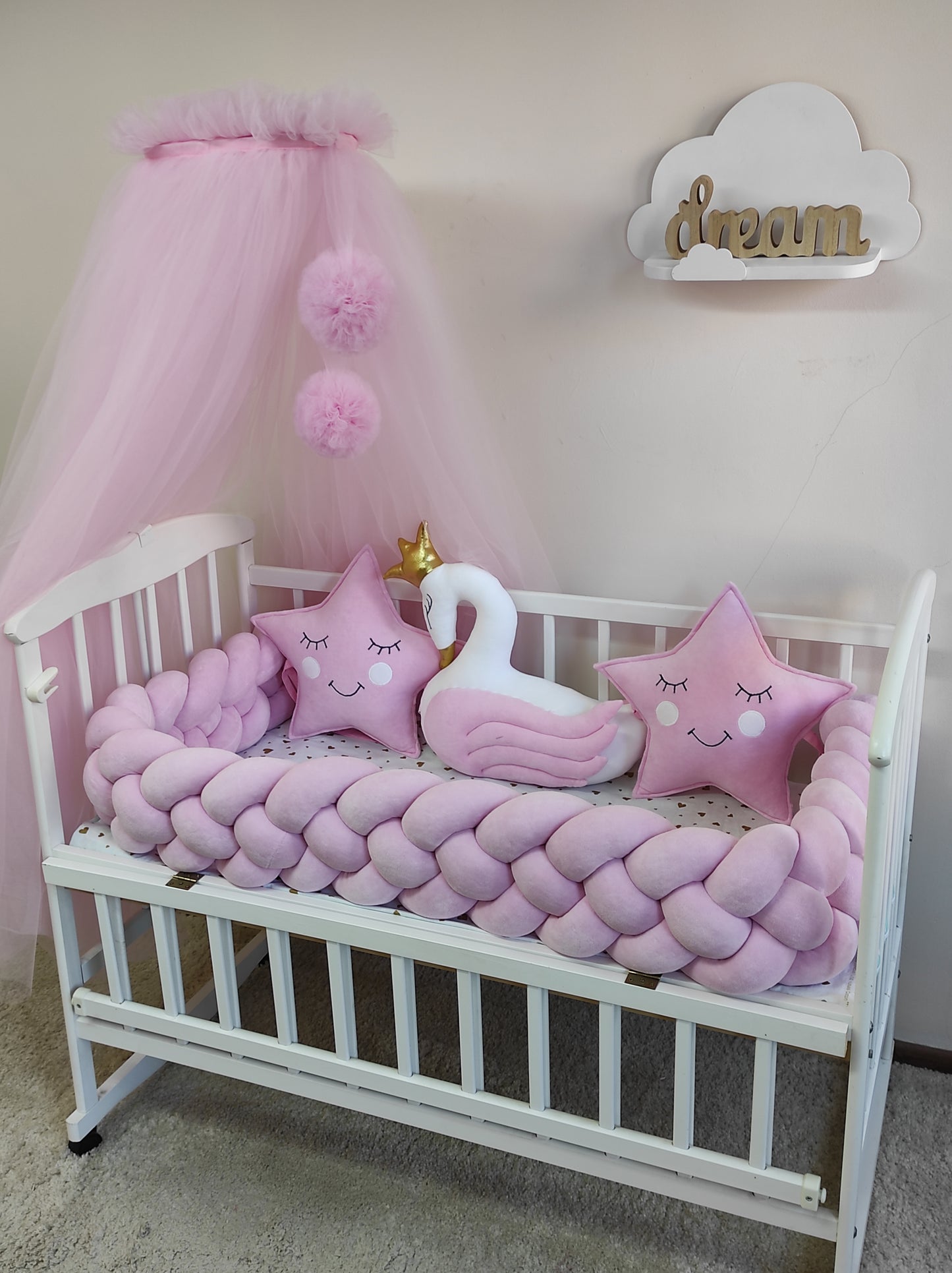 "The Golden Heart Swan" 9-Piece Royal Nursery Suite