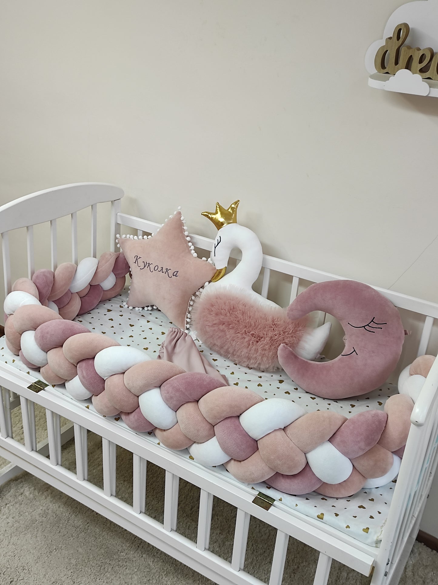 Peach Blush Dream Crib Set
