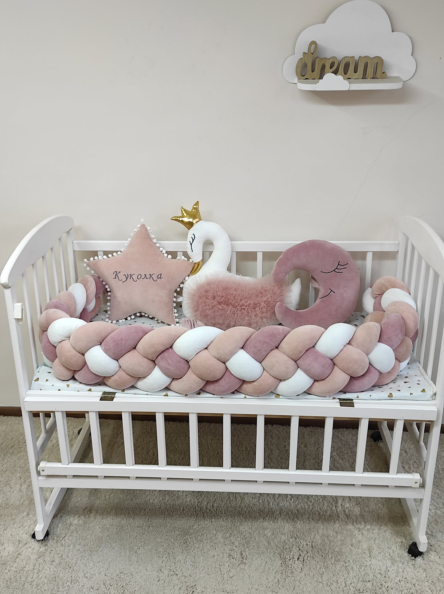 Peach Blush Dream Crib Set