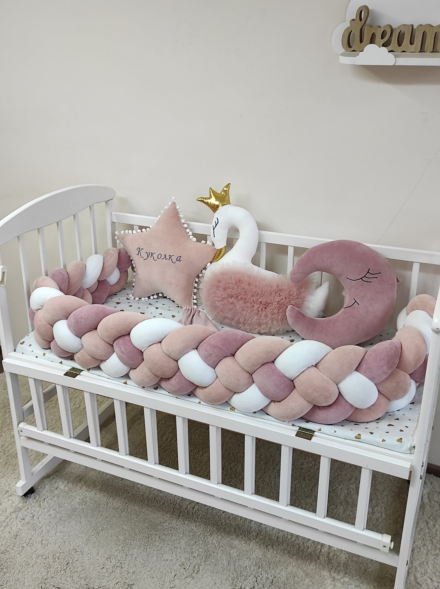 Peach Blush Dream Crib Set