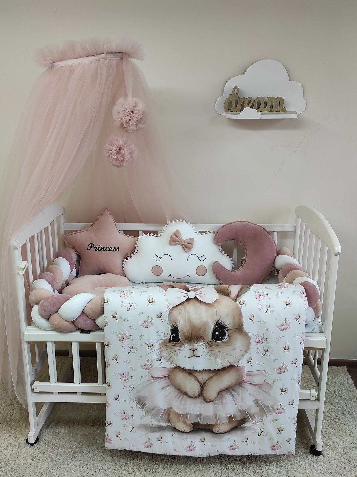 The Royal Cradle: Powder Pink & Golden Crowns Collection
