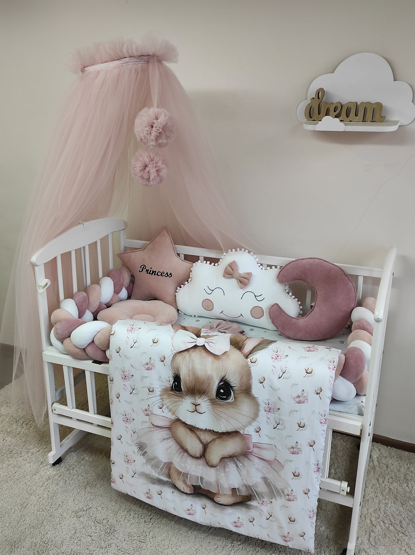 The Royal Cradle: Powder Pink & Golden Crowns Collection