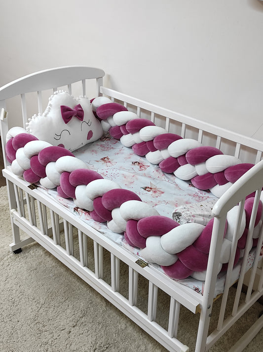Himbeerwolken-Kinderbettwäscheset