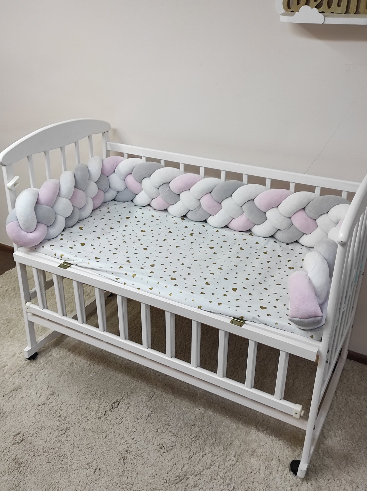 Blush & Cloud Crib Bumper