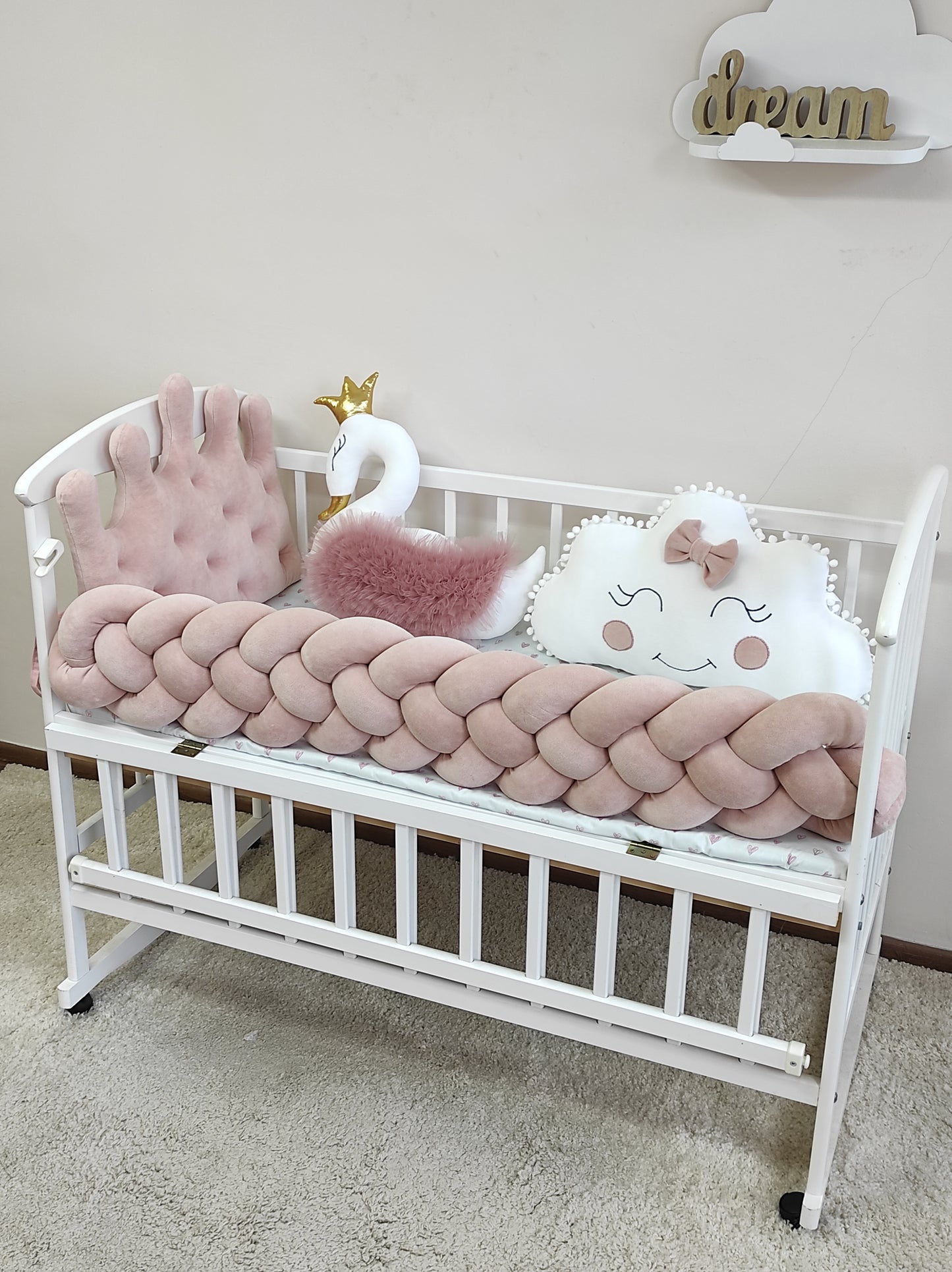 Powder Blush Crib Set