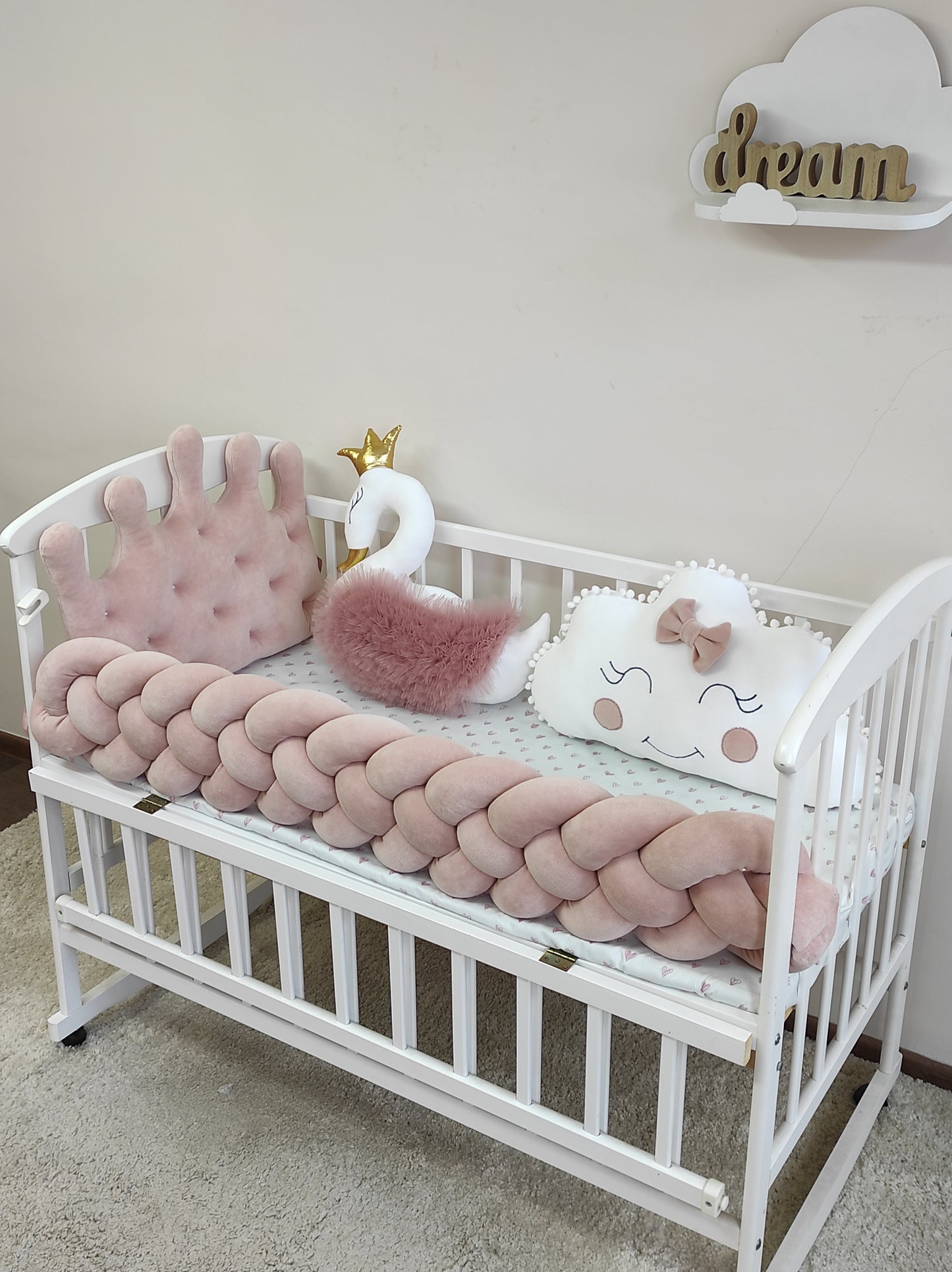Powder Blush Crib Set