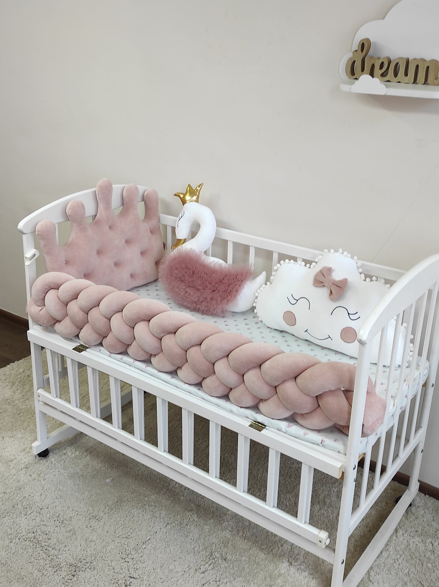 Powder Blush Crib Set