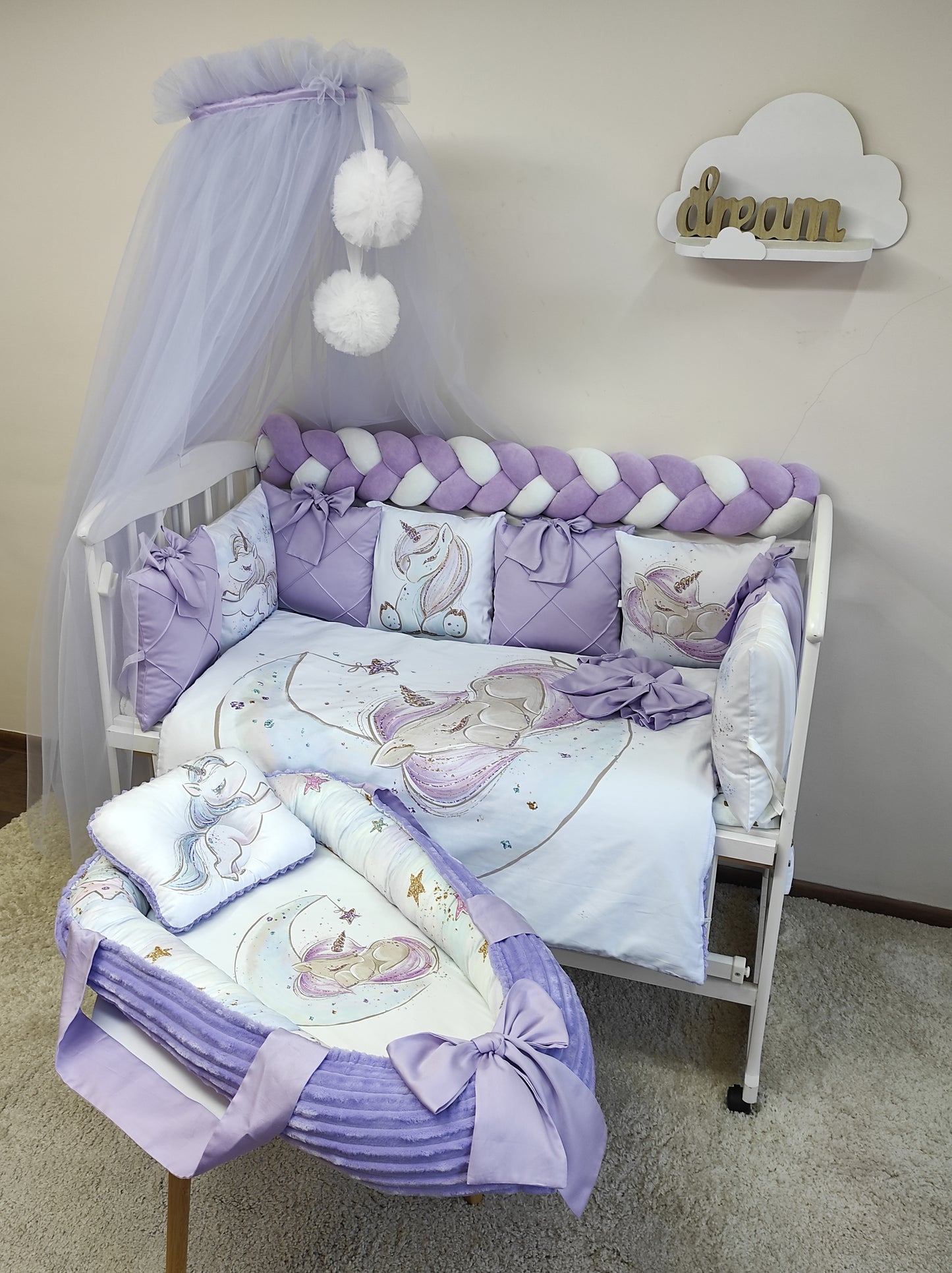 Magical Unicorn: Enchanting Comfort in Lavender Tones