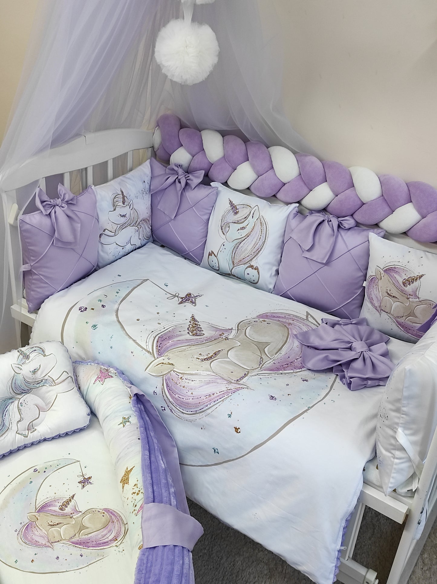 Magical Unicorn: Enchanting Comfort in Lavender Tones