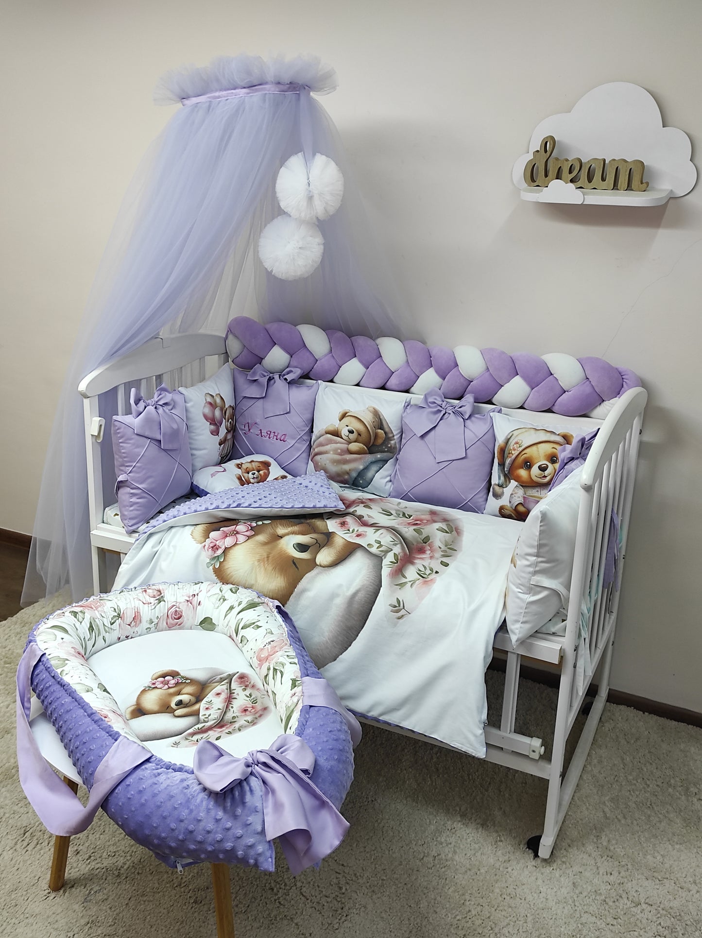 Cloud Bear: Lavender Dreams & Velvet Comfort