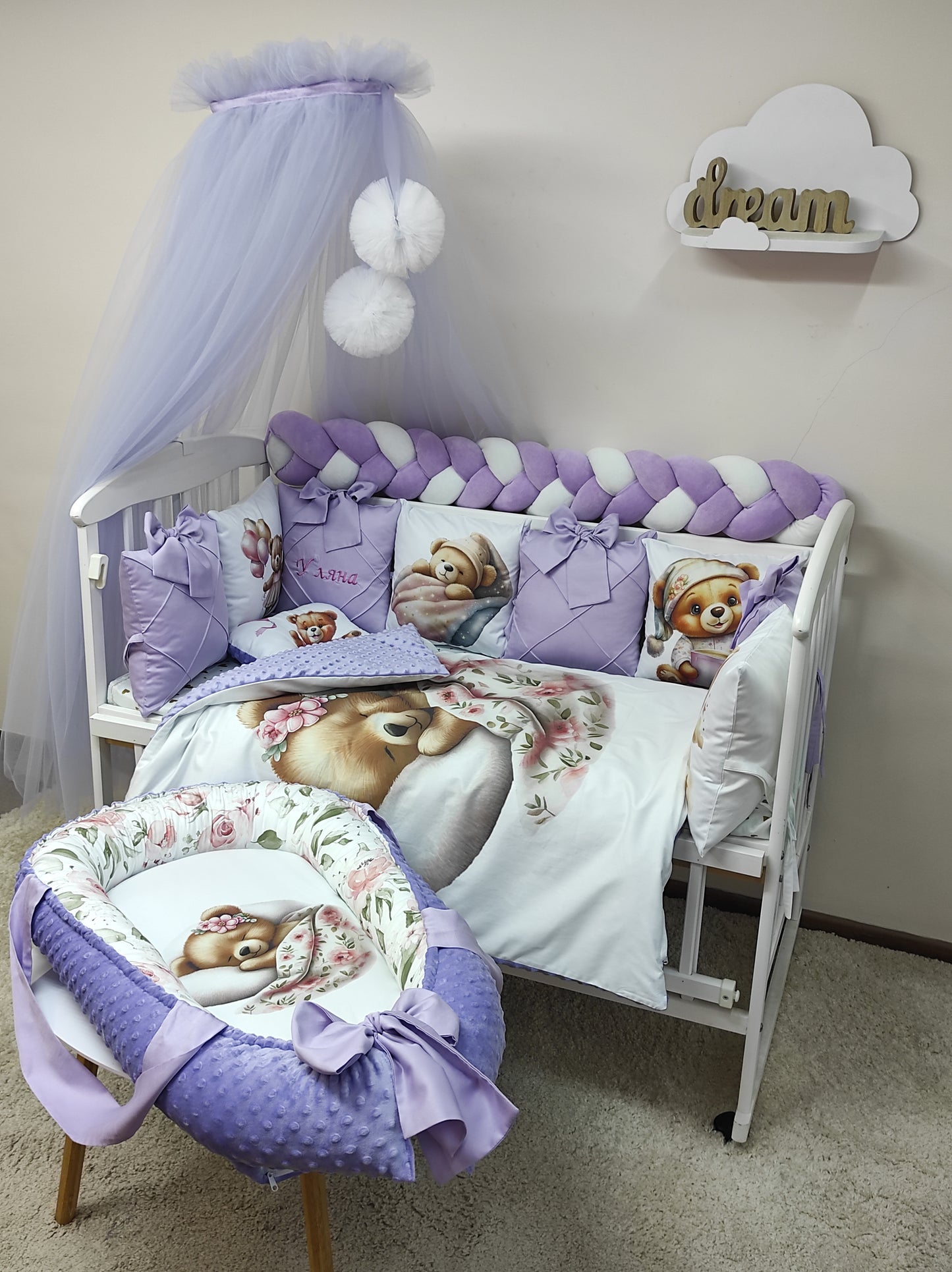 Cloud Bear: Lavender Dreams & Velvet Comfort