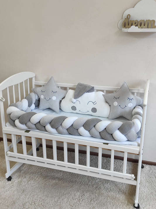Grey Star Dream Crib Set