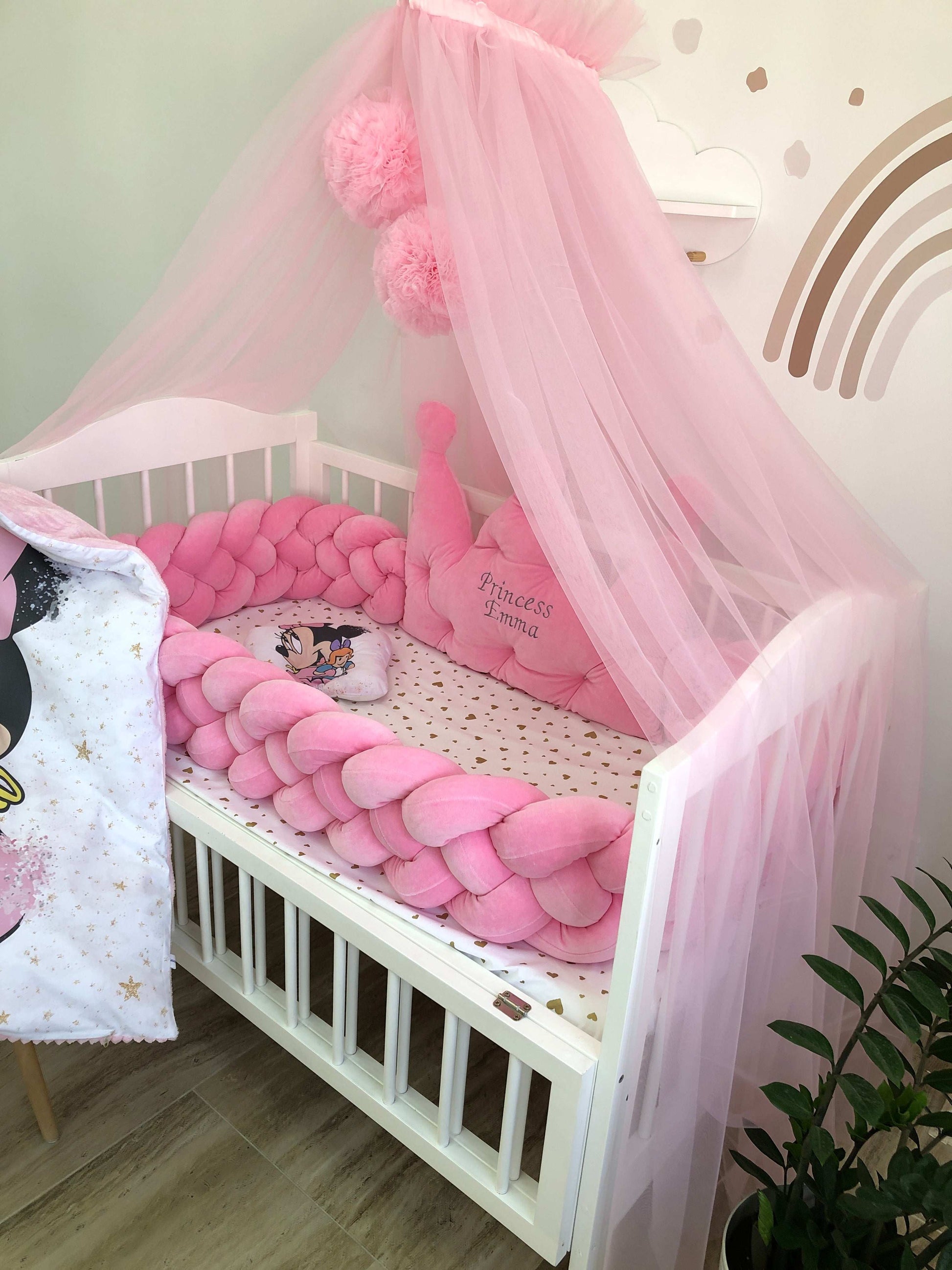 Crib Set "Pink Minnie" - Baby Bedding Worlds