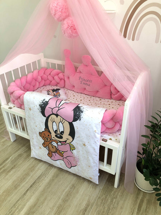 Crib Set "Pink Minnie" - Baby Bedding Worlds