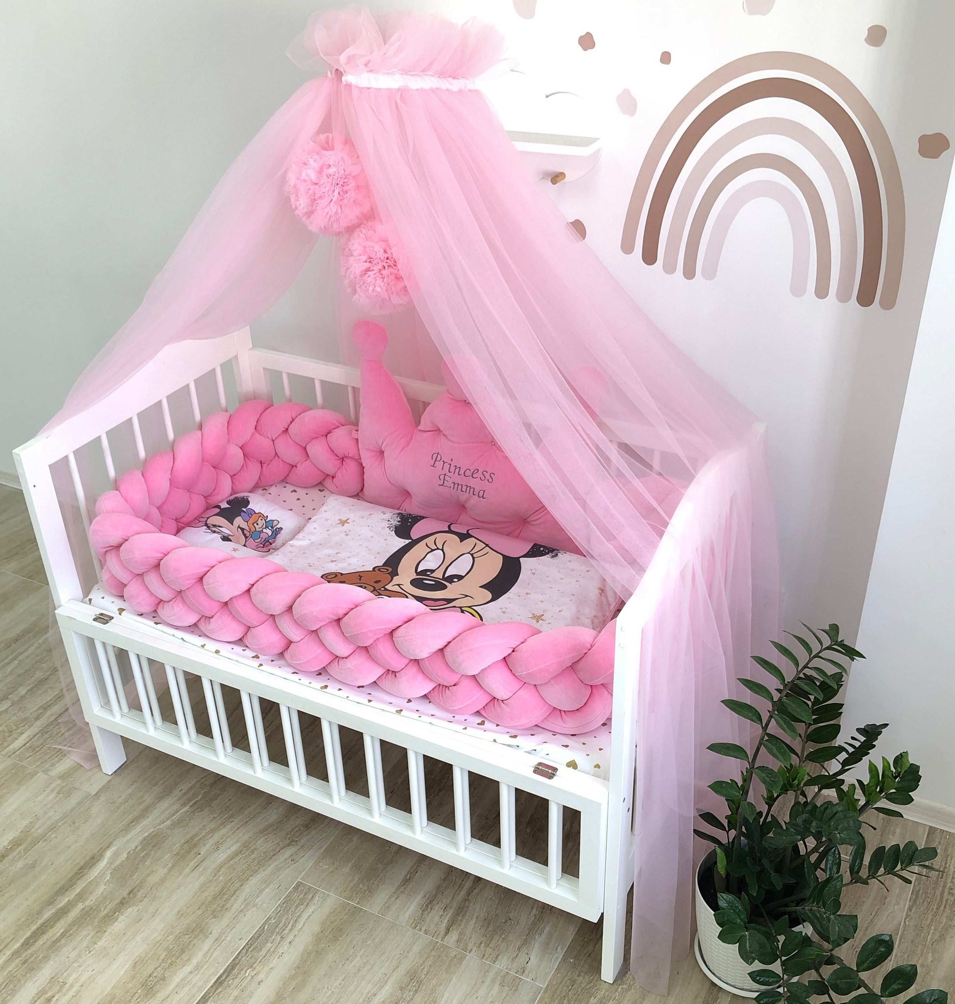 Crib Set "Pink Minnie" - Baby Bedding Worlds