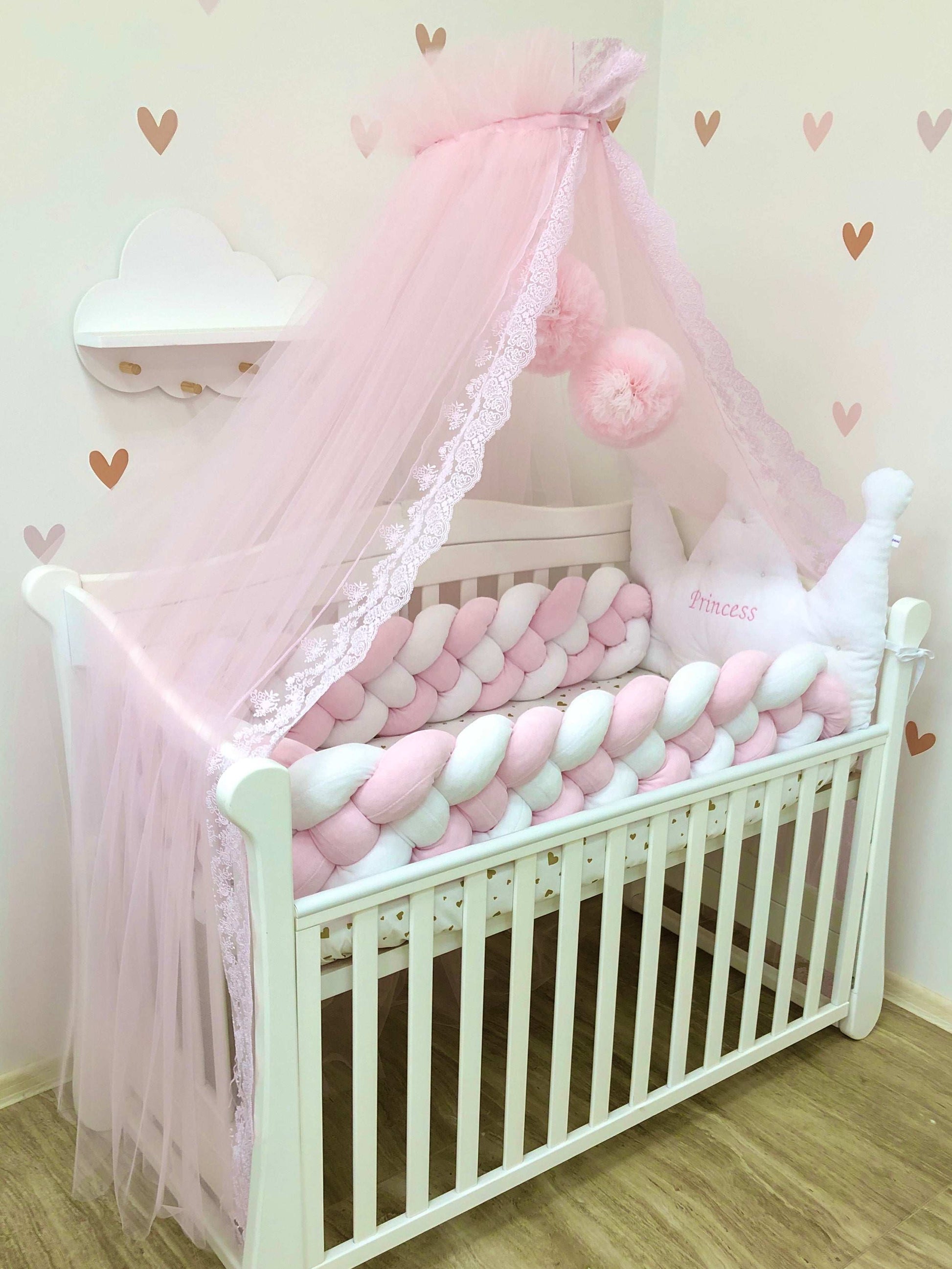 Crib set "Princess Crown" - Baby Bedding Worlds