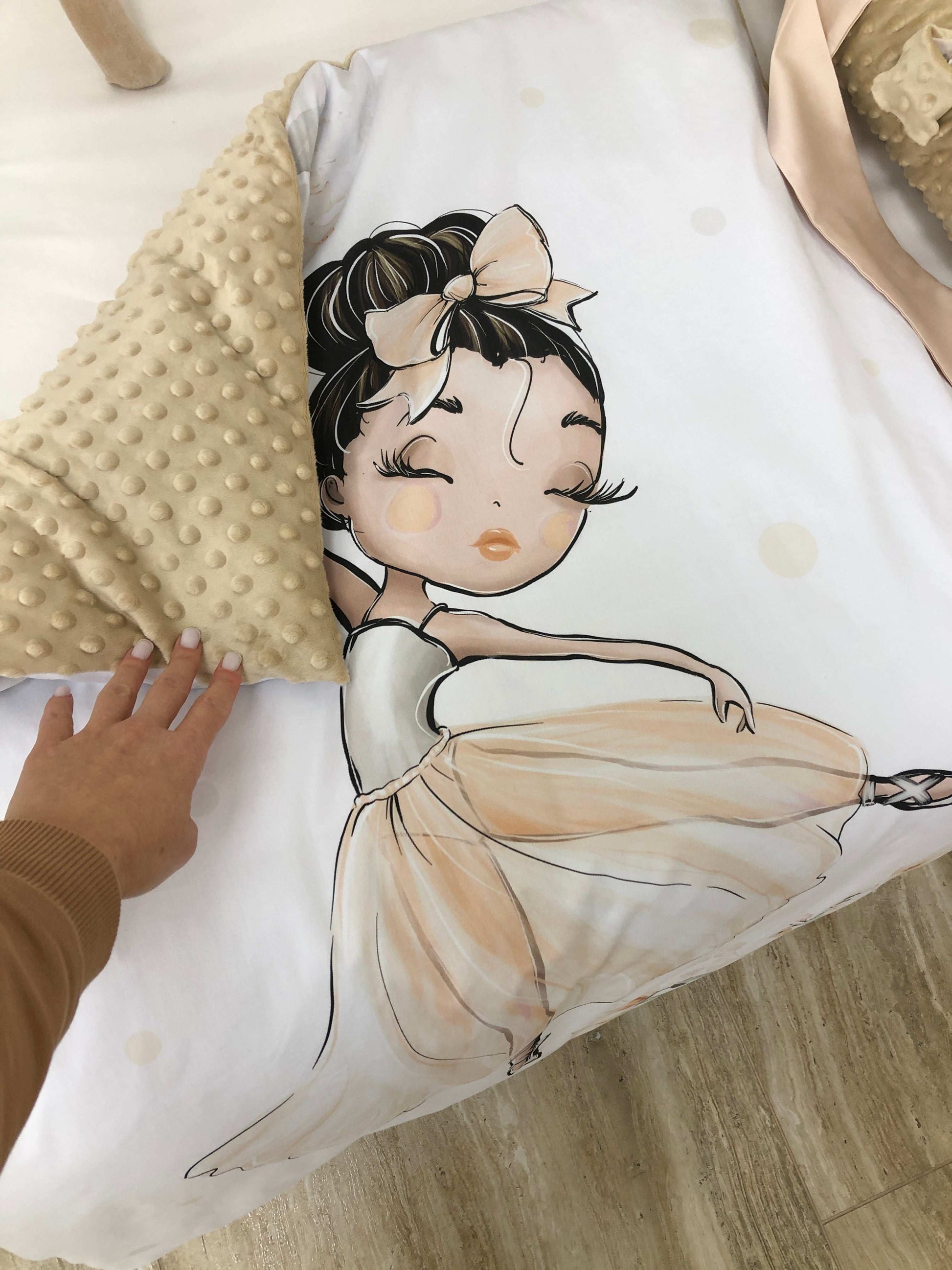 Baby nest and blanket "Ballerina" - Baby Bedding Worlds