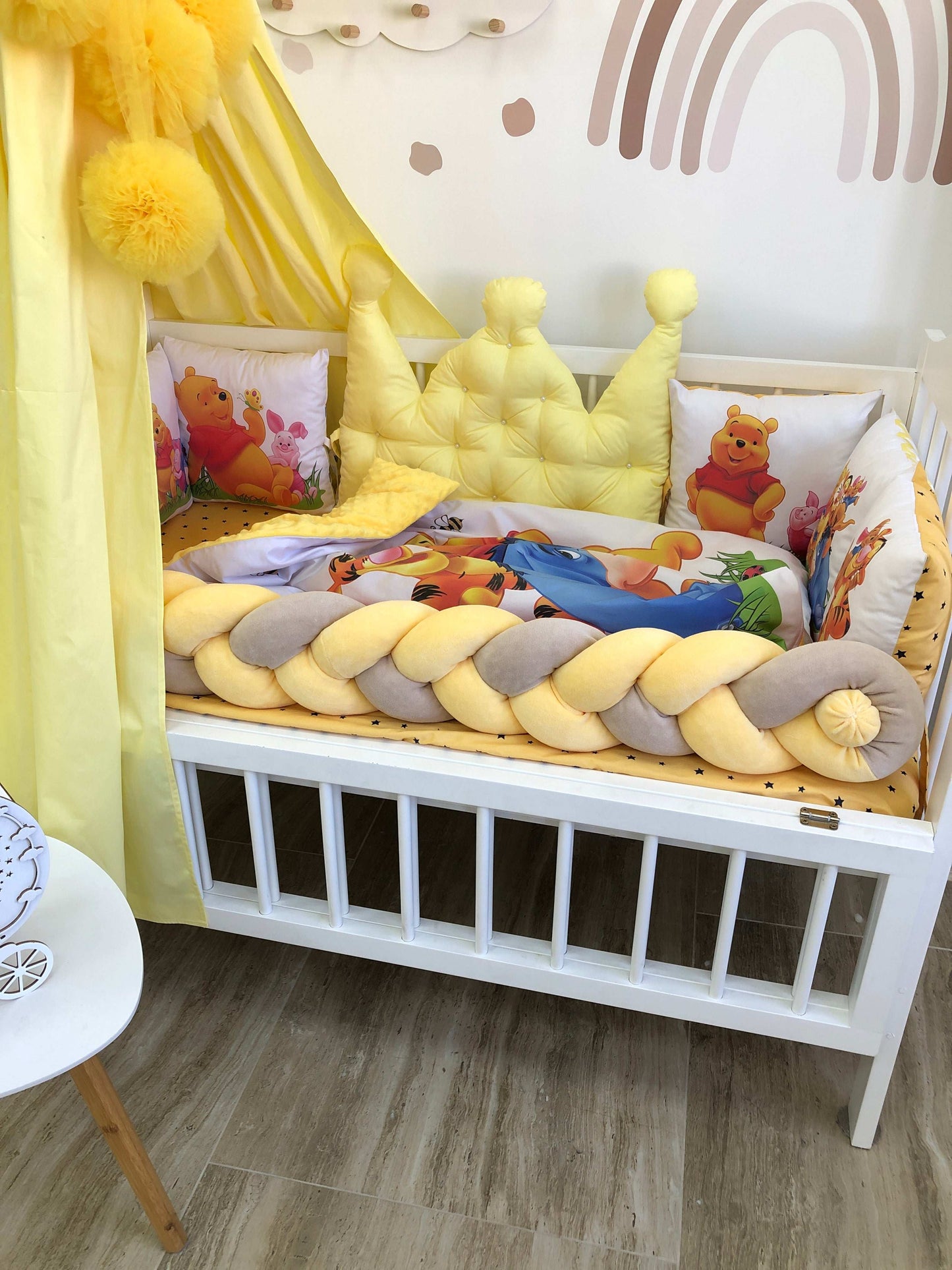 Crib set "Winnie the Pooh" - Baby Bedding Worlds