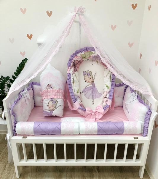 Crib Bedding Sets “Purple Ballerina”