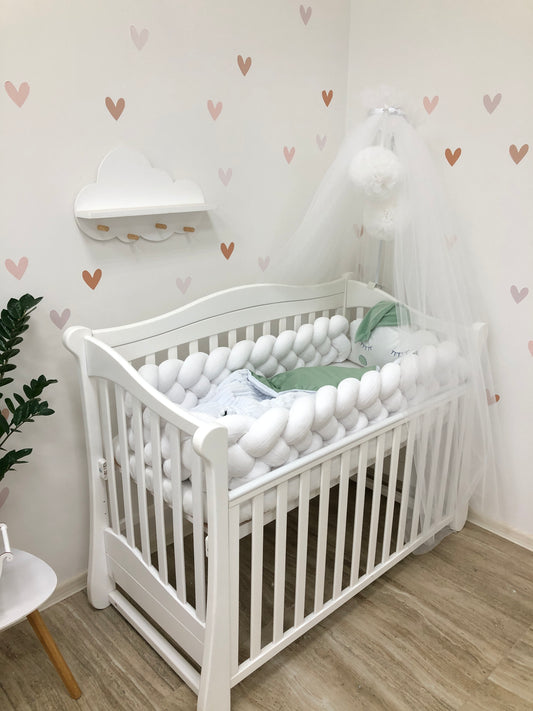 Crib set "White cloud"