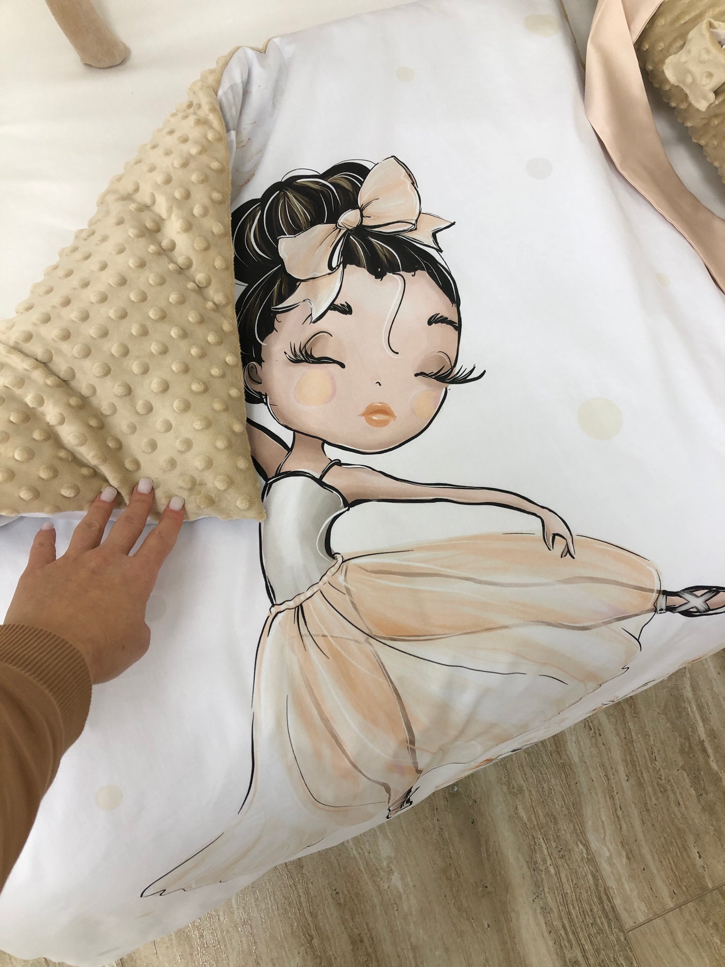 Baby nest and blanket "Ballerina"