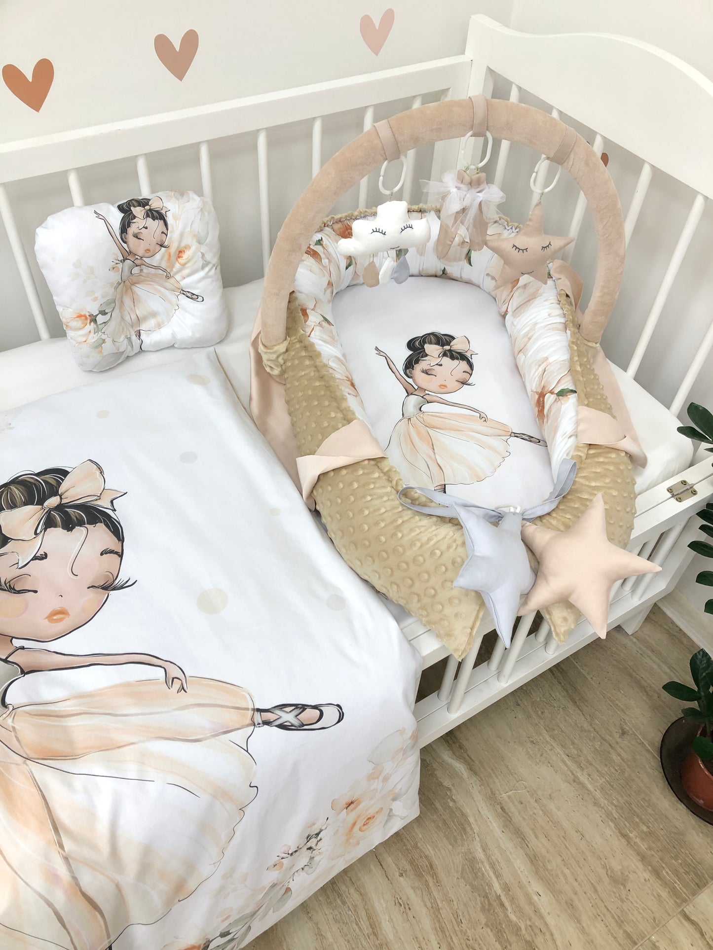 Baby nest and blanket "Ballerina"