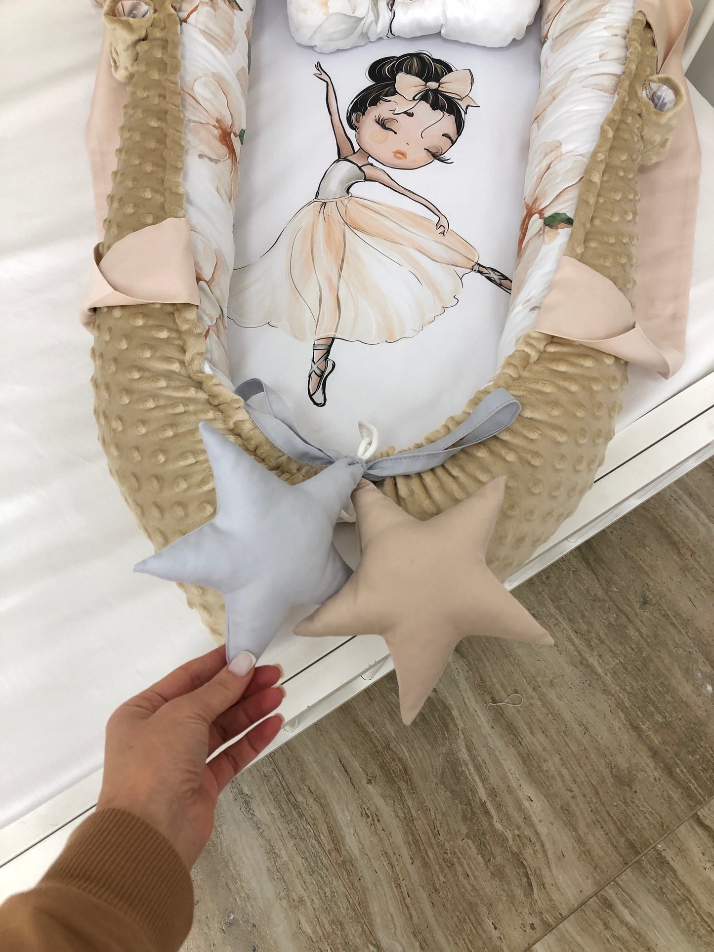 Baby nest and blanket "Ballerina"