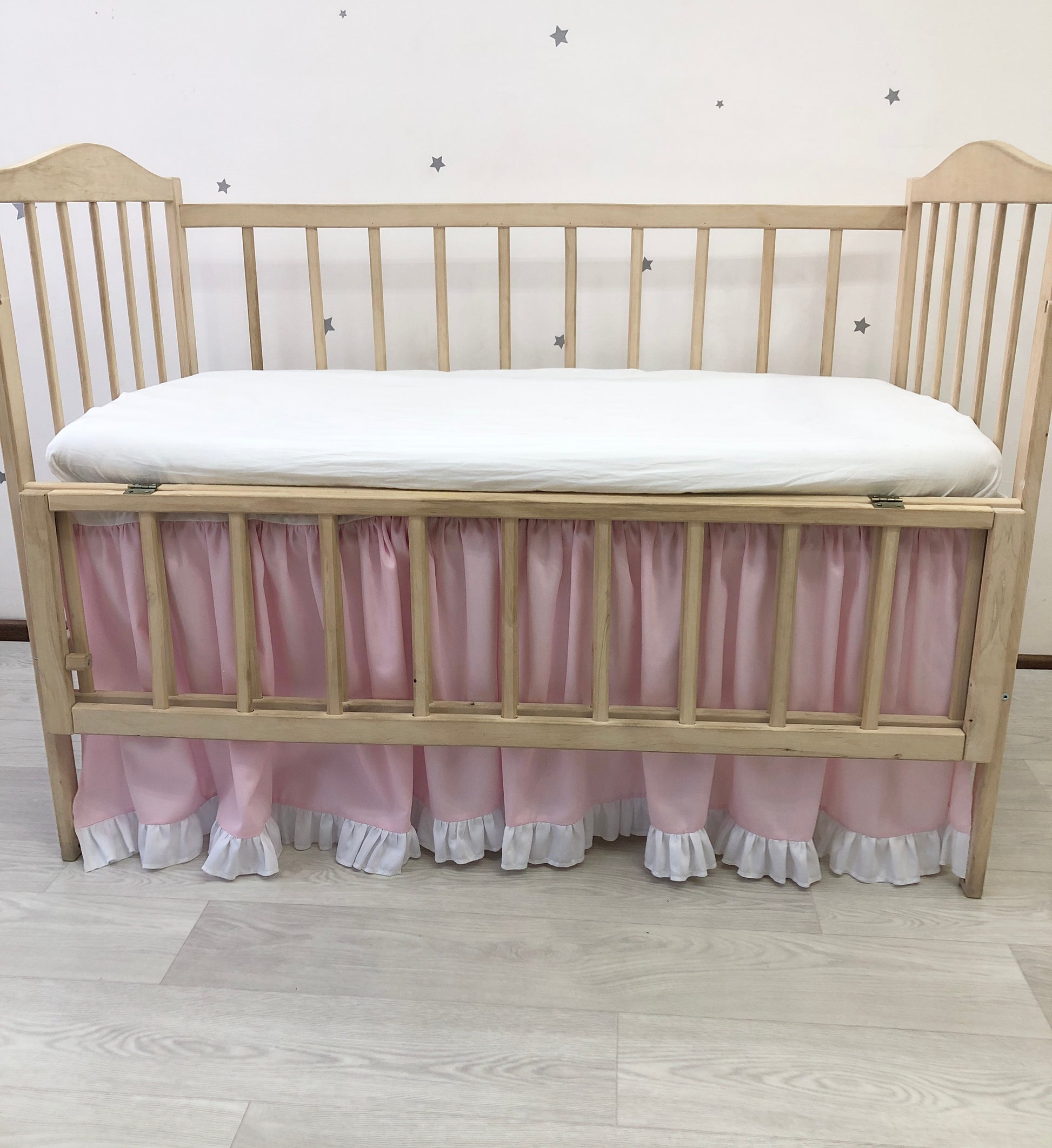 Crib Skirt Pink - Baby Bedding Worlds