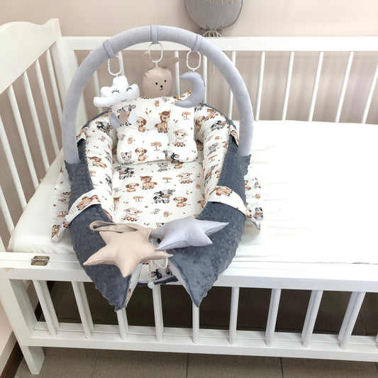 Graues Babynest „Tier“