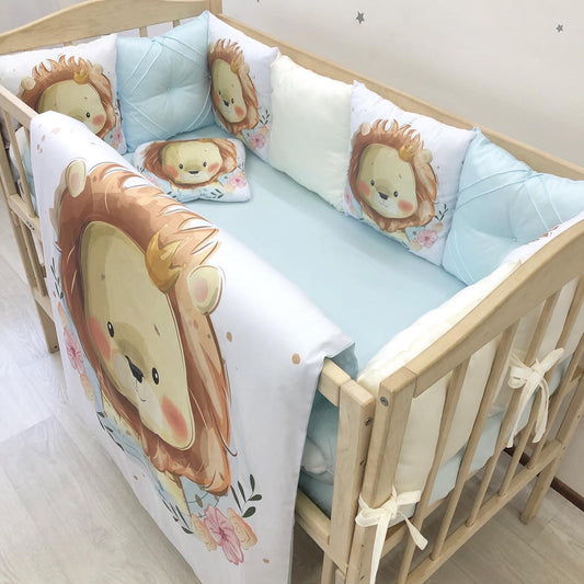 Crib set “Lion” - Baby Bedding Worlds