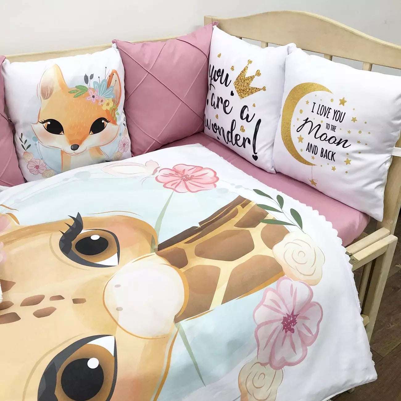 Crib set “Safari“ - Baby Bedding Worlds
