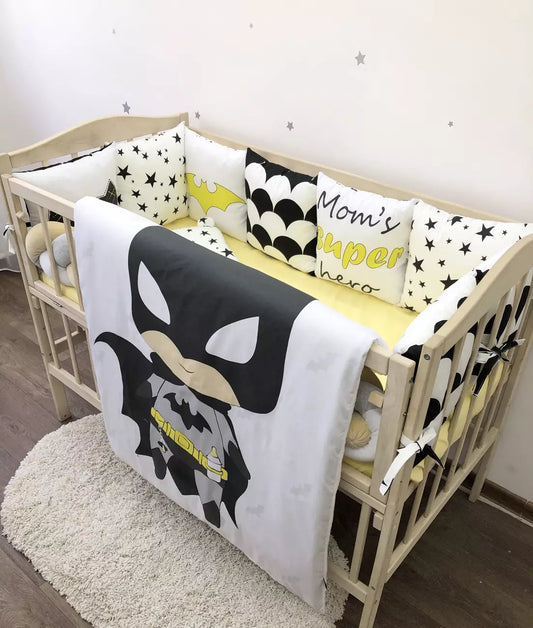 Crib set “Little Betmen” - Baby Bedding Worlds